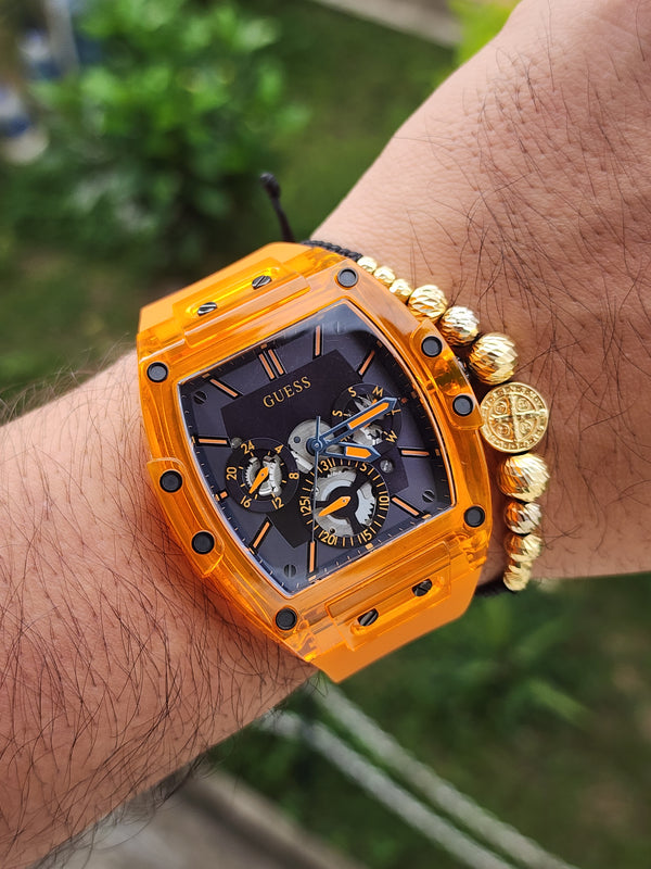 RELOJ GUESS DE HOMBRE –  GW0203G10 | PHOENIX NARANJA