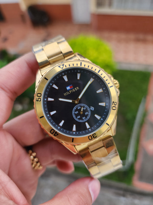 RELOJ TOMMY HILFIGER DORADO PARA HOMBRE – ENVIO GRATIS Y CONTRA ENTREGA