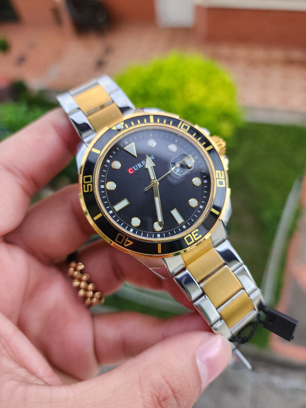Reloj Curren 8388 Bicolor Dorado y Plateado para Hombre