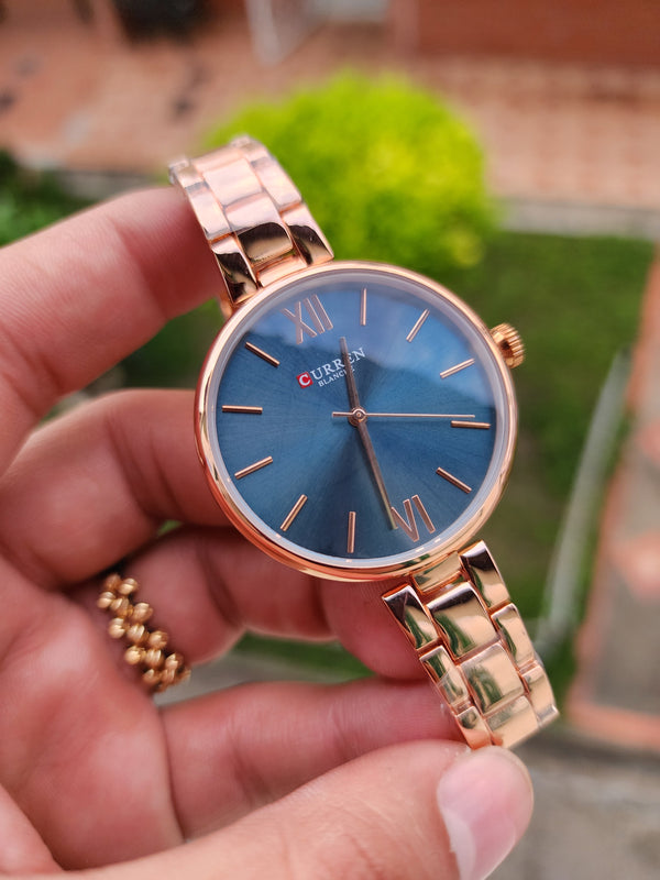 RELOJ CURREN C9017L ORO ROSA PARA MUJER – ELEGANCIA FEMENINA Y LUJO QUE ENAMORA