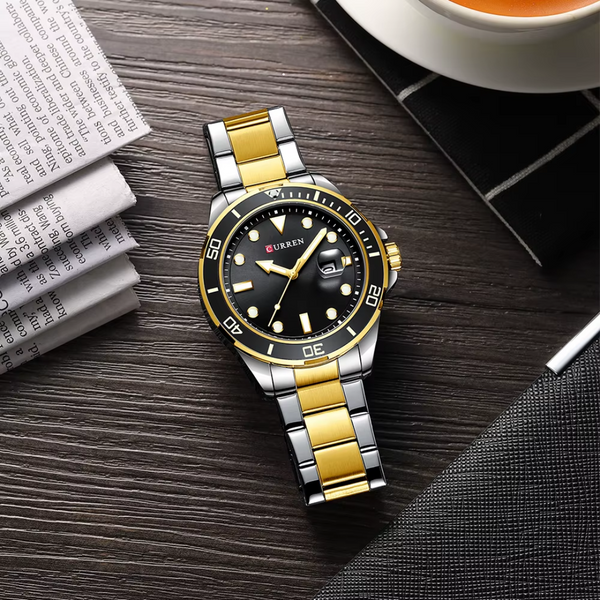 Reloj Curren 8388 Bicolor Dorado y Plateado para Hombre