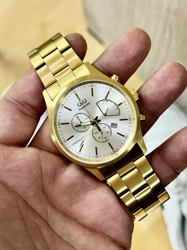 Reloj Superior Q&Q C24A-004PY Dorado para Hombre