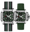 RELOJ KOSMO PARA HOMBRE – K4189 VERDE CRONÓGRAFO DOS PULSOS INTERCAMBIABLES