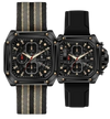 RELOJ KOSMO PARA HOMBRE – K4189 NEGRO CRONÓGRAFO DOS PULSOS INTERCAMBIABLES