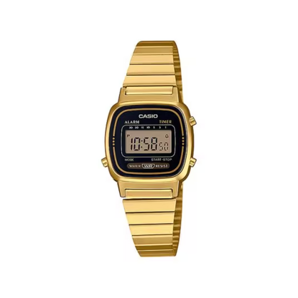Reloj Casio LA-670WD-1D | Reloj Retro Digital para Mujer 💖 Elegancia Vintage en Acero Inoxidable